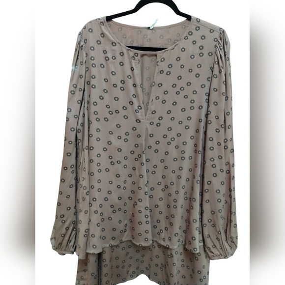 Free People Dresses & Skirts - Free People Beck Tunic Layered Rayon Boho Mini Dress Womens L Fairycore Coquette